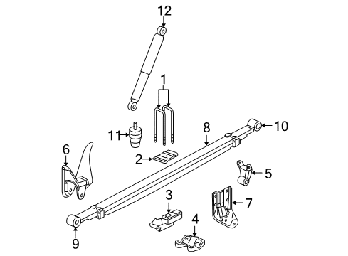 2007 GMC Sierra 1500 Rear Suspension Diagram