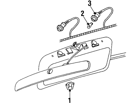 2002 Oldsmobile Silhouette License Lamps Diagram