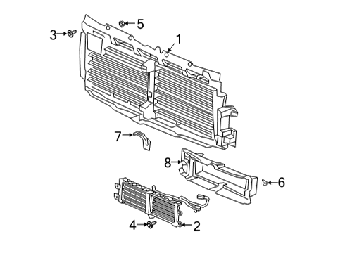 2020 Chevy Silverado 2500 HD Front Panel Diagram