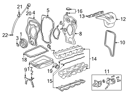 2000 Oldsmobile Alero Intake Manifold Diagram for 12568321