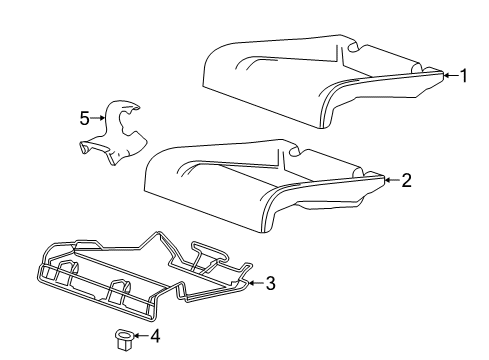 2017 Buick Cascada Rear Seat Components Diagram