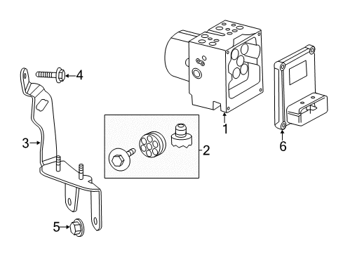 2010 Cadillac CTS ABS Components Diagram
