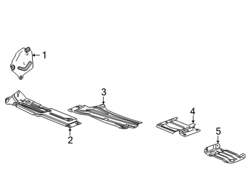 2023 GMC Sierra 2500 HD Heat Shield Diagram for 84180519