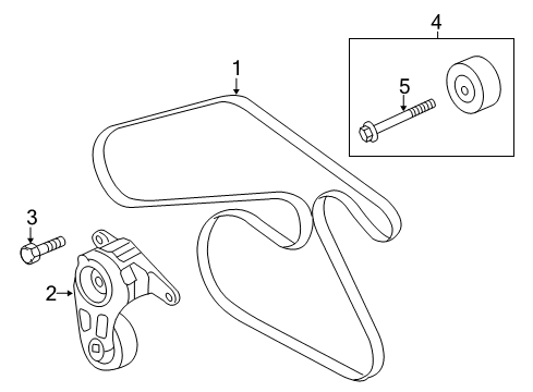 2016 Chevy Caprice Belts & Pulleys Diagram
