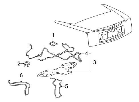 2004 Cadillac XLR Antenna & Radio Diagram
