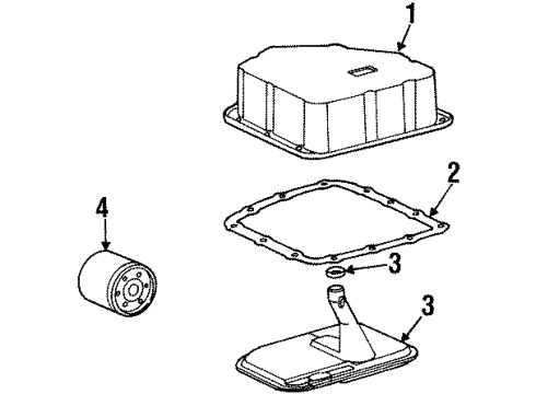 1997 Saturn SL2 Transaxle Parts Diagram