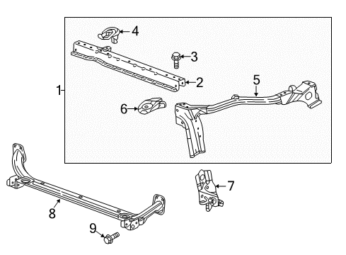 2016 Buick Envision Radiator Support Diagram
