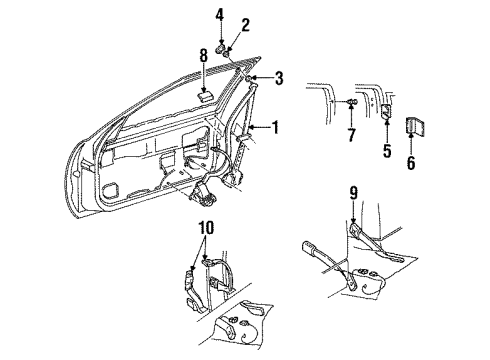 1994 Chevy Lumina Front Seat Belts Diagram