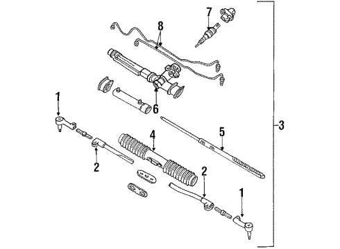 1988 Chevy Corsica Power Steering Pump Diagram for 26002916