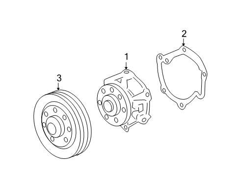 2008 Saturn Aura Cooling System, Radiator, Water Pump, Cooling Fan Diagram 4 - Thumbnail
