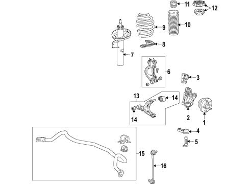2016 Buick Cascada Dust Shield Diagram for 13257840