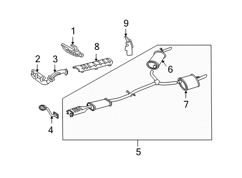 2003 Buick Park Avenue Exhaust Components Diagram