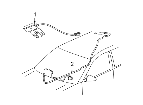 2009 Saturn Aura Antenna & Radio Diagram