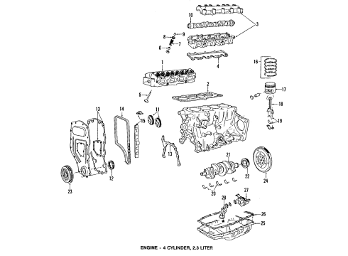 1991 Oldsmobile Cutlass Supreme Mount Diagram for 17996665