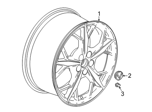2022 Chevy Corvette Wheel Diagram for 84600213