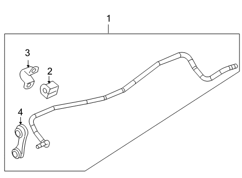 2006 Pontiac G6 Stabilizer Link Diagram for 19164953