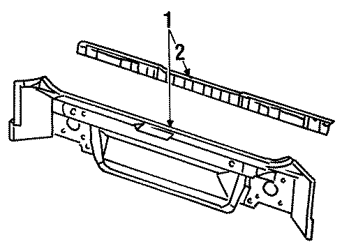 1996 Saturn SW1 Rear Body Panel Diagram for 21124507