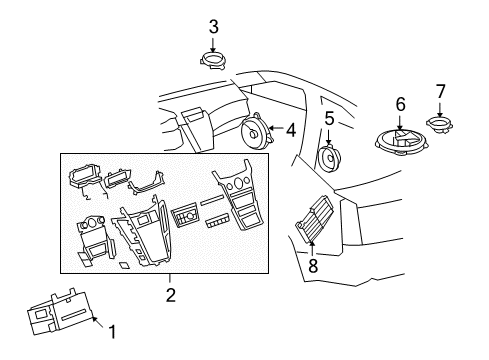 2011 Cadillac CTS A/C & Heater Control Units Diagram
