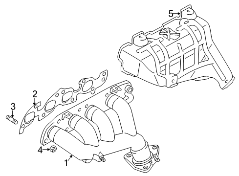 1999 Chevy Tracker Heat Shield Diagram for 91176513