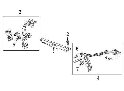 2018 Chevy Equinox Radiator Support Diagram
