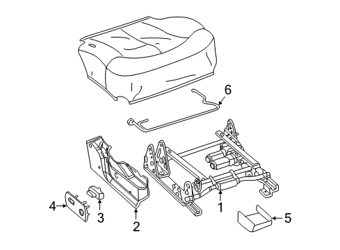 2000 Chevy Silverado 2500 Tracks & Components Diagram 6 - Thumbnail