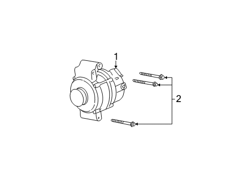 2009 Pontiac G6 Alternator Diagram for 20834656