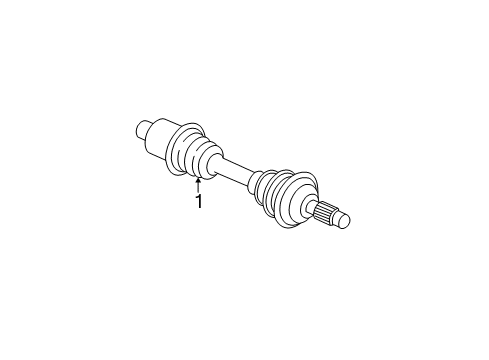 2007 Pontiac G6 Drive Axles - Front Diagram