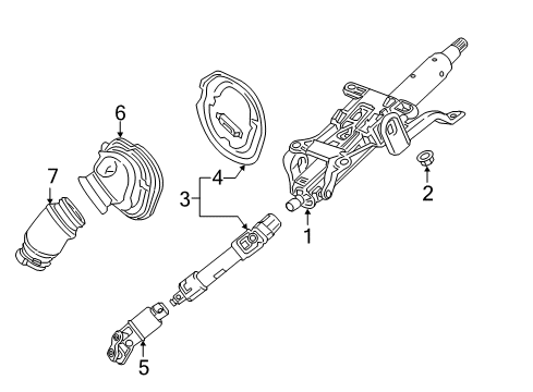 2017 Buick LaCrosse Steering Column & Wheel, Steering Gear & Linkage Diagram 2 - Thumbnail