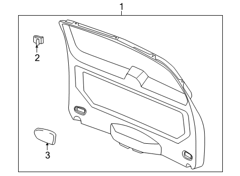 2007 Saturn Vue Interior Trim - Lift Gate Diagram 2 - Thumbnail