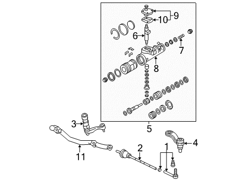 2014 GMC Savana 2500 Steering Gear Diagram for 19434142