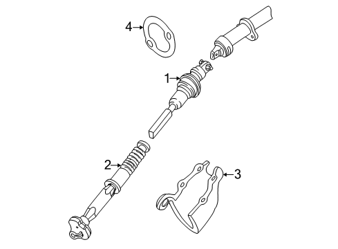 2000 Chevy S10 Steering Column & Wheel, Shroud, Switches & Levers Diagram 6 - Thumbnail