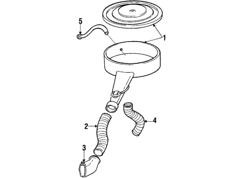 1984 Cadillac Eldorado Crankcase Tube Diagram for 1630830