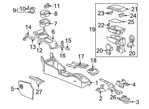 2008 Chevy Cobalt Console Diagram