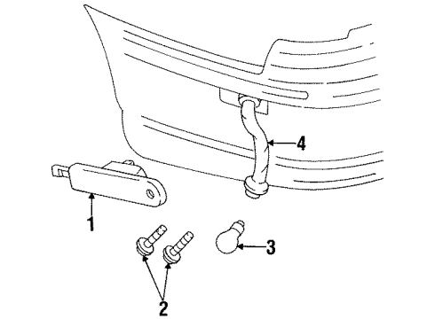 1995 Chevy Monte Carlo Rear Lamps - Side Marker Lamps Diagram