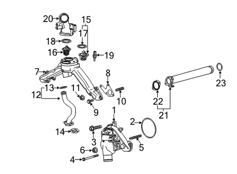 2024 GMC Sierra 3500 HD Water Pump Diagram