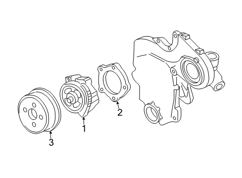 2005 Pontiac Grand Am Cooling System, Radiator, Water Pump, Cooling Fan Diagram 2 - Thumbnail