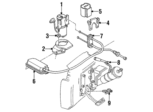 1996 Cadillac Fleetwood Cable Diagram for 12556695
