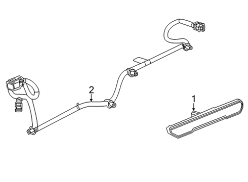 2023 GMC Sierra 3500 HD Side Repeater Lamps Diagram