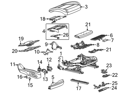 2020 Cadillac CT5 Power Seats Diagram 4 - Thumbnail