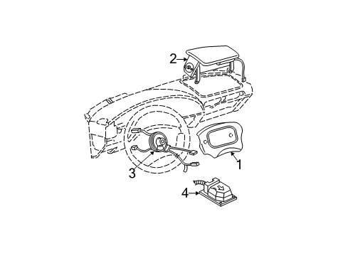 2005 Chevy Classic Air Bag Components Diagram