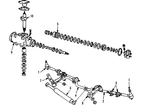 1984 Cadillac Seville Power Steering Pressure Hose Diagram for 7838911