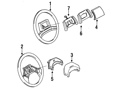 1988 Chevy Beretta Wiper Switch Diagram for 14092566