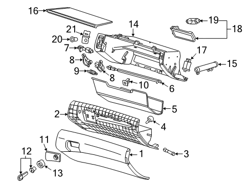 2013 Chevy Caprice Glove Box Diagram