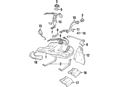 1993 Pontiac Bonneville Throttle Cable Diagram for 25553814