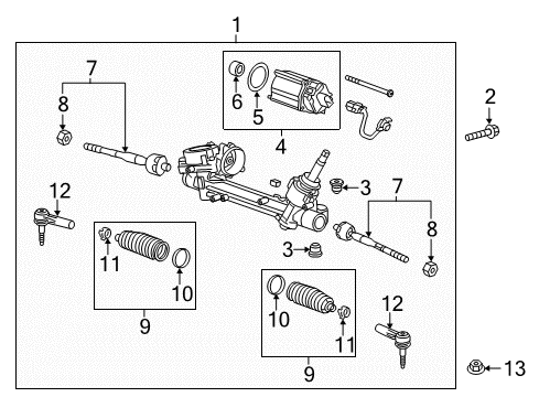 2024 Chevy Malibu Steering Gear & Linkage Diagram