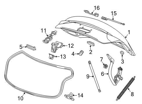 2019 Chevy Impala Trunk Diagram