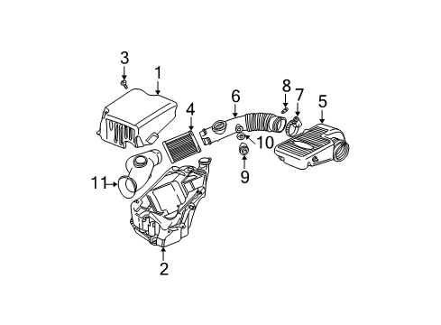 2005 Chevy Trailblazer Air Intake Diagram