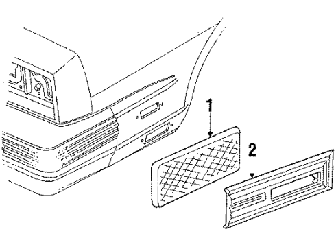 1987 Pontiac Grand Prix Front Lamps - Side Marker Lamps Diagram