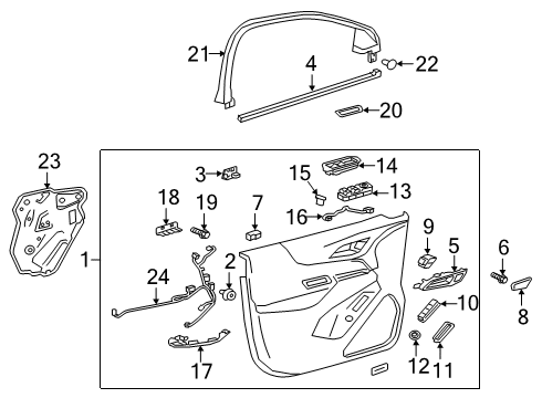 2018 Chevy Equinox Front Door Diagram