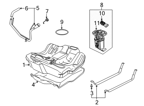 Seal, Fuel Pump Mounting Diagram for 22672293